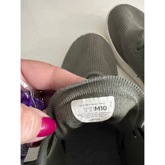 Allbirds mens size 10 olive green sneakers - Picture 4 of 4